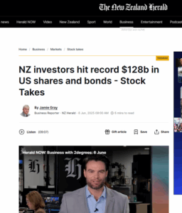 moomoo launches in NZ – screenshot of media coverage of trading app for Kiwi investors