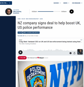 Police leadership exploring Vantaset performance platform developed in New Zealand