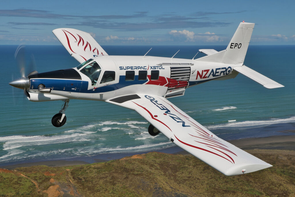 NZAero SuperPac 750XL-II aircraft on runway ahead of Australian charity tour