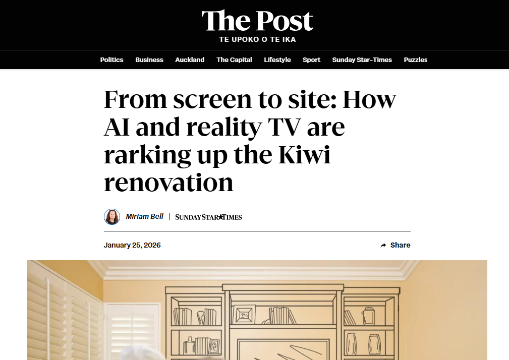 Newspaper headline about AI home renovation designs misleading homeowners
