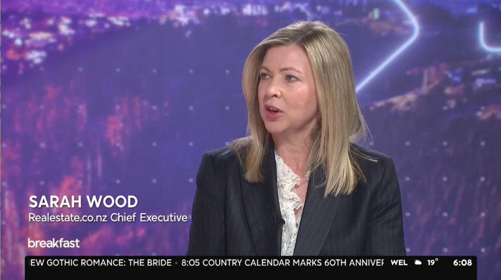 Screenshot of 1News coverage on ultra luxury housing New Zealand