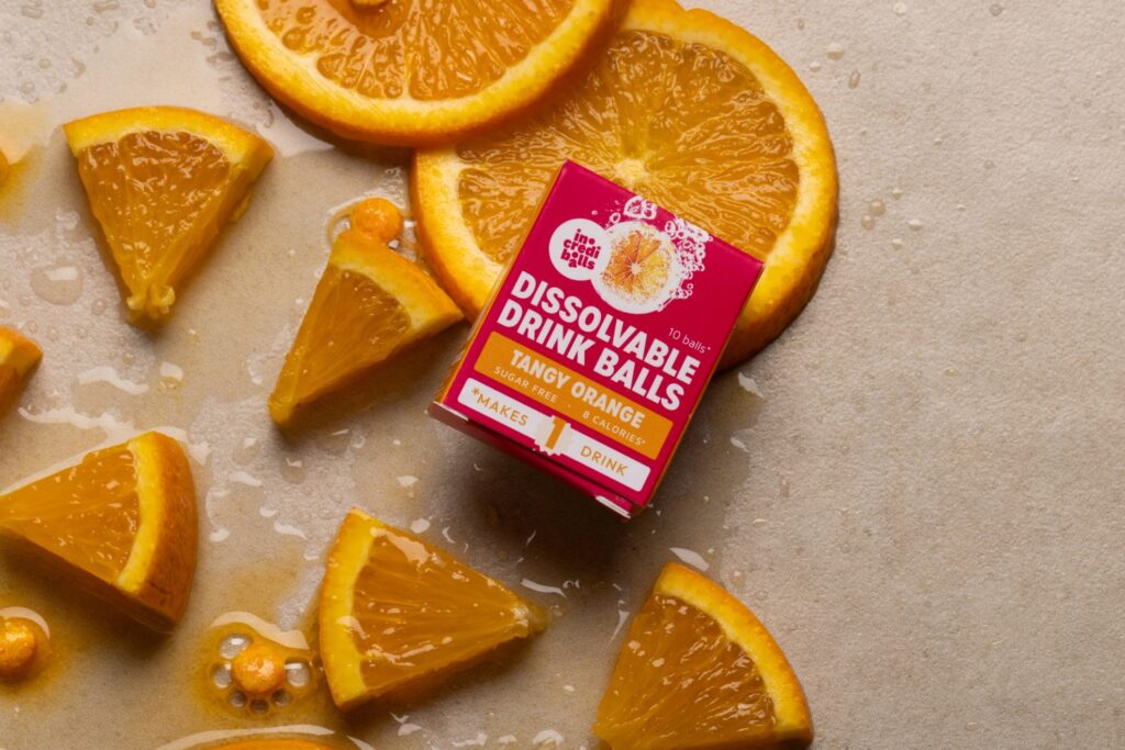 Plastic free beverage New Zealand effervescent drink tablets dissolving in water