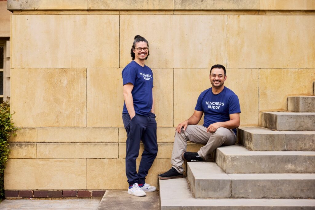 Teacher’s Buddy founders Matt Abraham and Ben Sze, NZ AI education platform