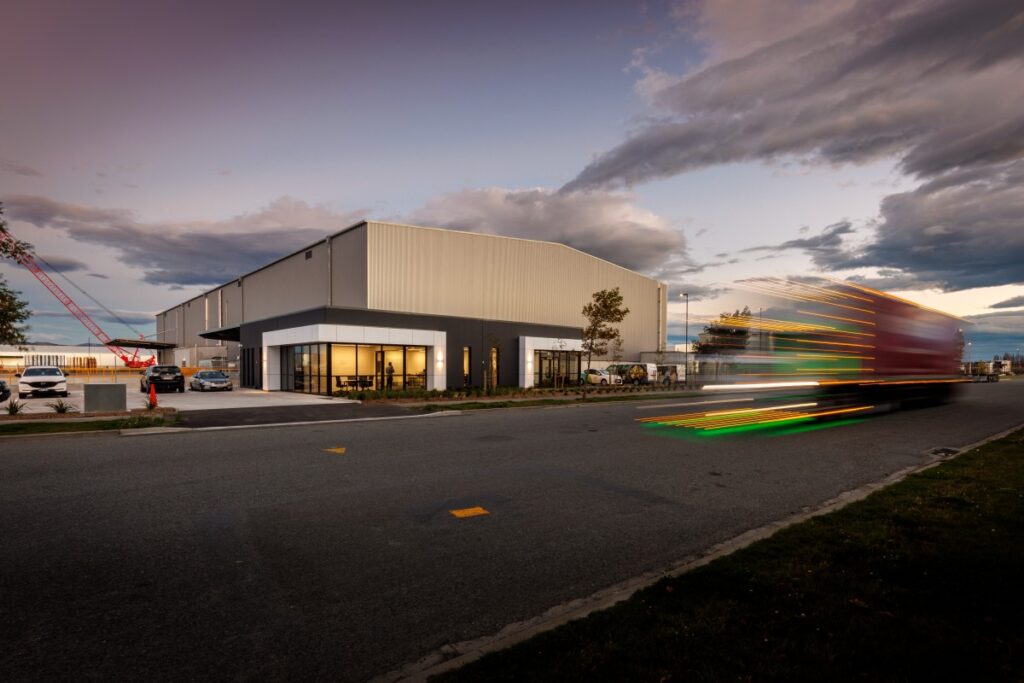 Hornby Quadrant industrial expansion site in Christchurch showing large-scale industrial land development