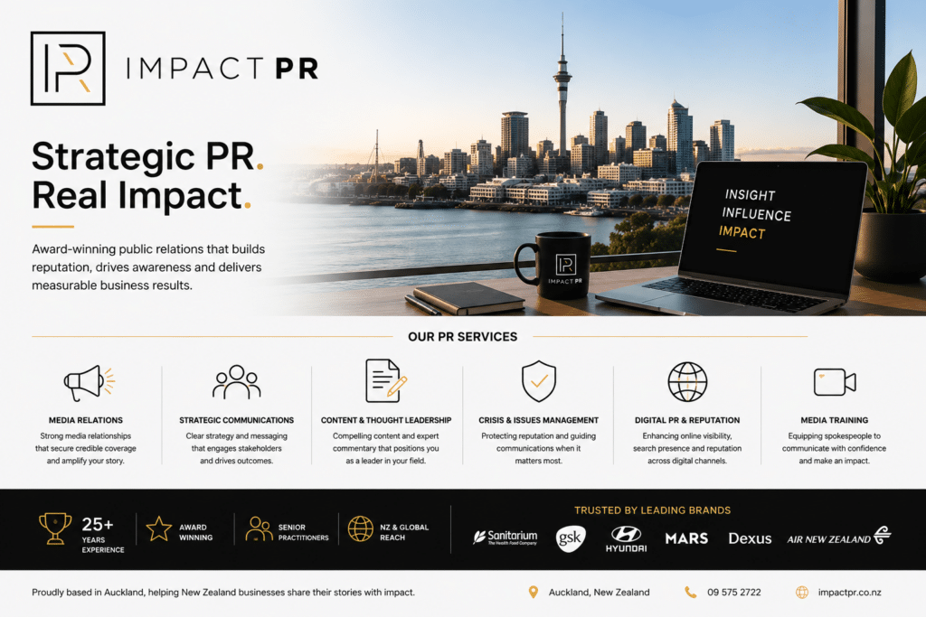 Impact PR Auckland public relations agency services and expertise